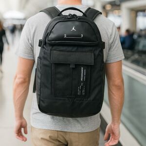 Jordan Air Backpack Black 23 Engineered MA0691-023 15” Laptop Travel Bag Nike